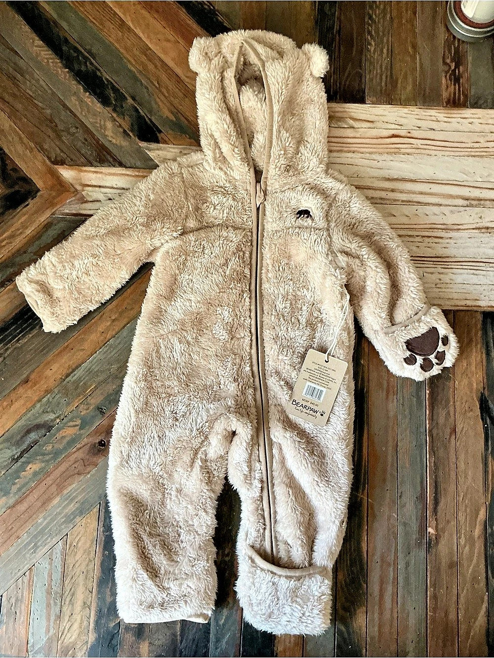 NWT Bearpaw Hooded Long-Sleeve Sherpa Jumpsuit Hooded Sherpa SO SOFT